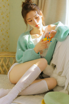 女性真人高清油画
